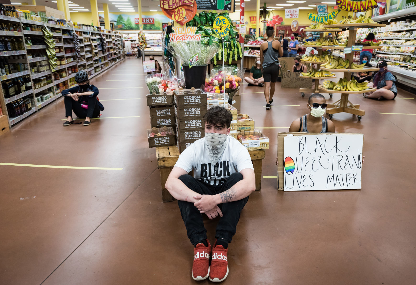 Sit-In Protest at Trader Joe's